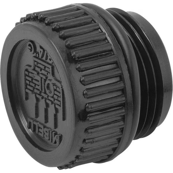 Screw Plug, 20 mm Dia, Black, Plastic, Kipp, Mfr#: K0455.2201415